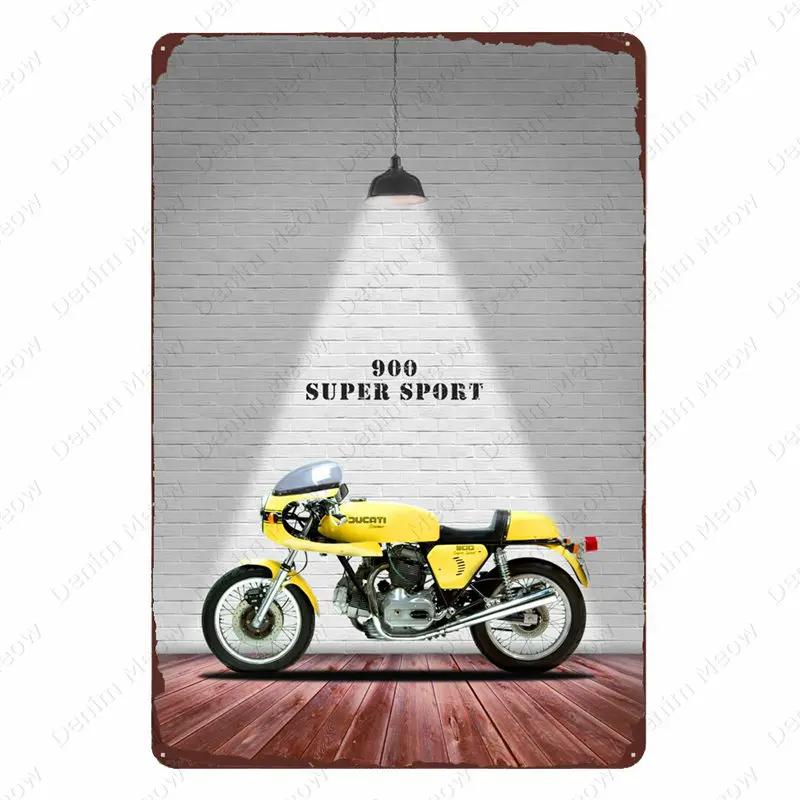 Vintage Motorcycle Plaque Metal Tin Signs, Home Decor, Wall Painting, Man Cave Retro Poster, Bar, Club, Garage, ZSS53