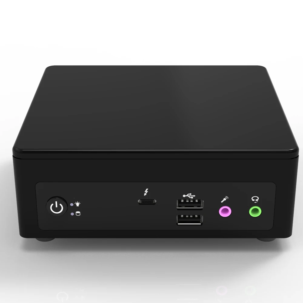 Mini Pc compacto con procesador Intel Core i7-1165G7, 8 hilos, 12M, Nuc, 2 x HDMI, DP, 4K, Thunderbolt, 4 Max Ram, 64GB, versión actualizada más reciente