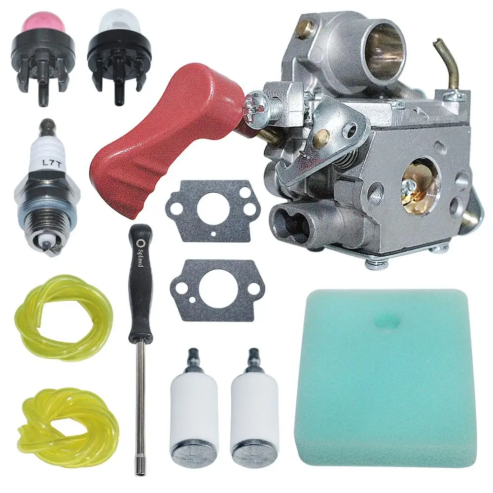 C1M-W44 carburatore Carb con filtro aria carburante Kit linea per artigiano Poulan 33CC PP333 PP330 Trimmer Gas 545008042 ZAMA W44