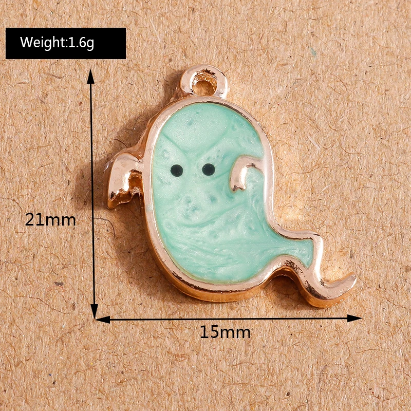 10 Stück 22x30mm Cartoon-Emaille-Hexen-Anhänger für die Schmuckherstellung, niedliche Ohrhänger, Halsketten, DIY-Bastelzubehör für Frauen – Detail 29