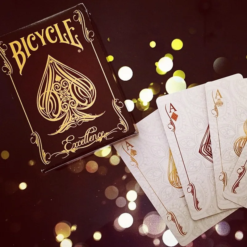 Bicycle Excellence Playing Cards Poker Size Deck USPCC Limited Edition Card Games Magic Tricks Props for Magician