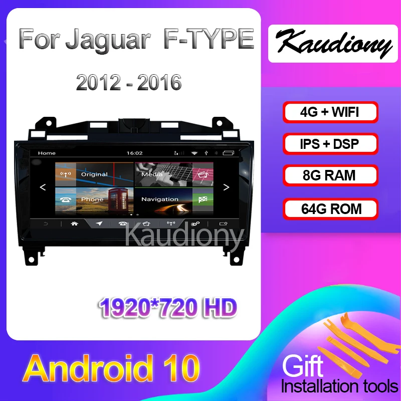 

Kaudiony 10.25" Android 10 For Jaguar F-TYPE F TYPE Car DVD Multimedia Player Auto Radio Automotivo GPS Navigation 4G 2012-2016