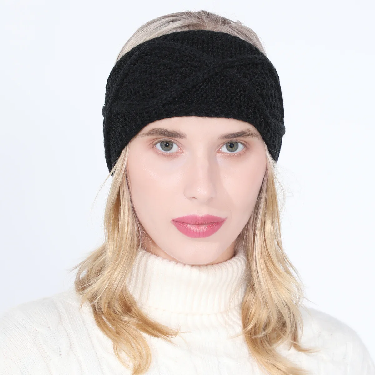 New Autumn and Winter Fitness Face Wash Shampoo Fixed  Cover Sports Hair With Diamond High Horsetail Women's Knitted Hat