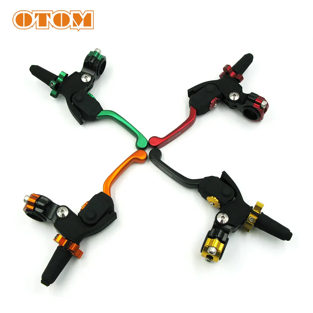 OTOM Motorcycle Scooter Clutch Lever For KTM HONDA YAMAHA KAWASAKI RM Motocross Pit Dirt Bike CNC Aluminium Adjustable Handlebar