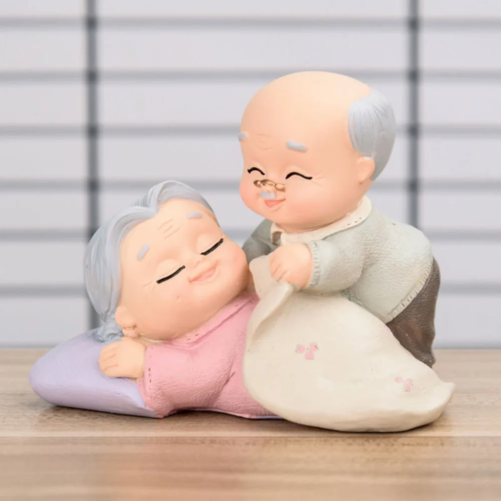 Creative Grandparents Model Ornament Sweety Lovers Couple Ornaments Modern Home for Decoration Living Room Office Table