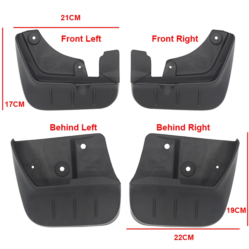 Car Auto Mud Flaps For Subaru Forester 2007-2012 SH 2013-2018 SJ 2019 2020 2021 SK Mudguards Fender Splash Protector Accessories