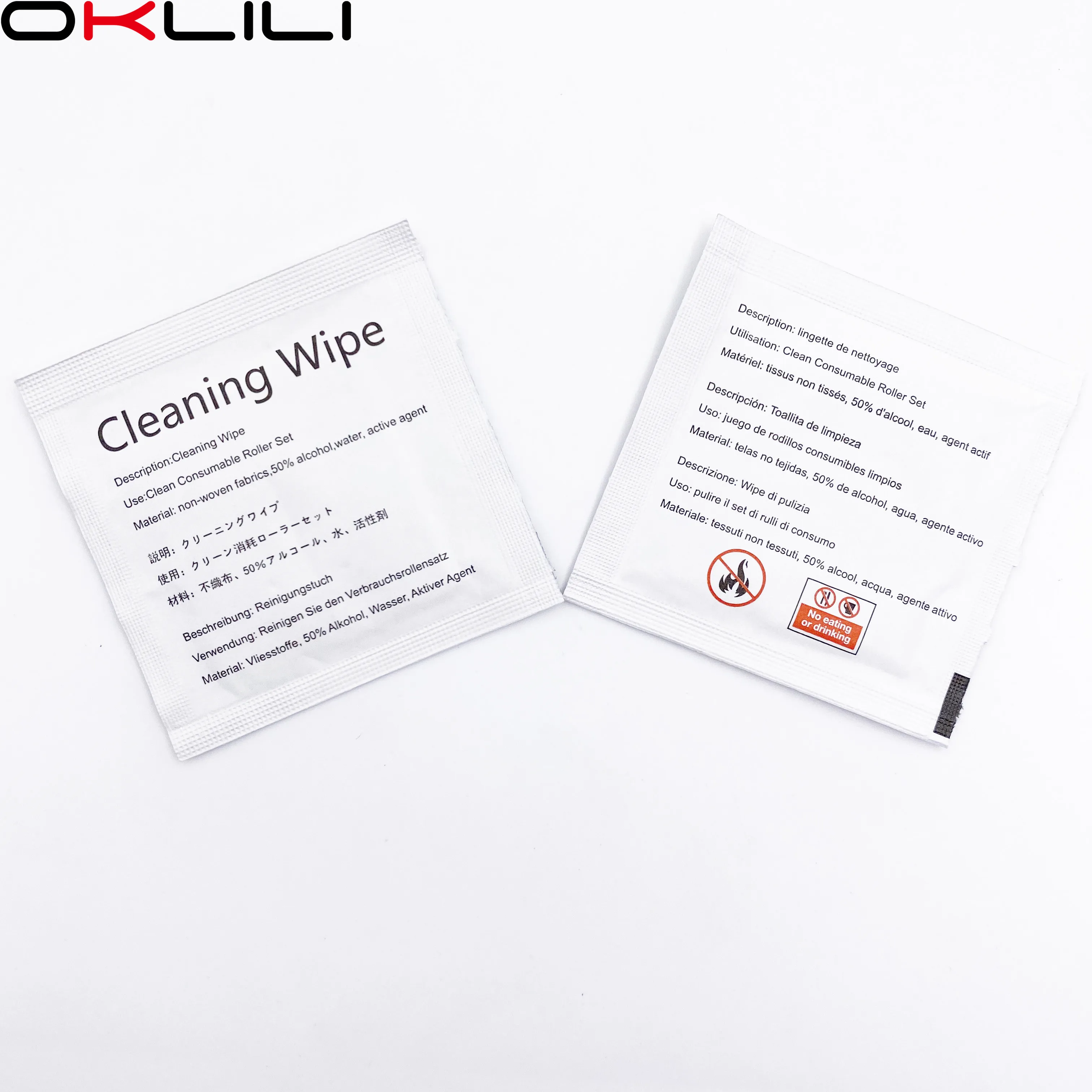 100X PA03950-0419 FI-C100CW Moist Pre-Moist Moistened Cleaning Wipe Wipes 6x6cm Cleaning Supplies for Fujitsu Scanner Consumable