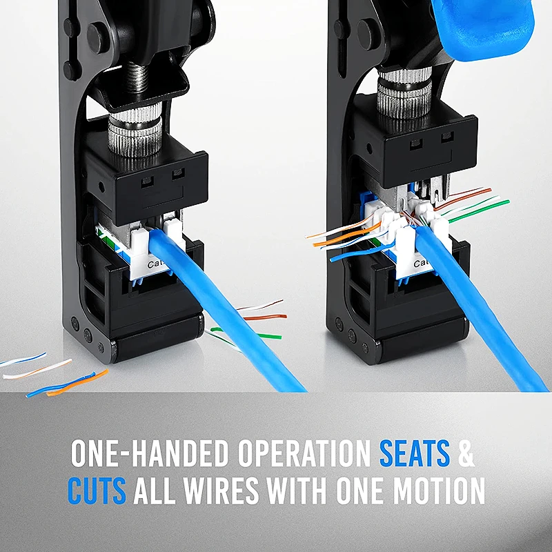 Htoc Netwerk Module Kniptang RJ45 Module Frame Wire Cutter Tool Beëindiging Voor 4-Pair Utp Aansluitingen (Geschikt voor 90 ° Module)