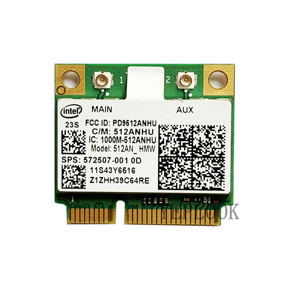 بطاقة واي فاي أنهو همو ، Mbps ، Mini PCIe ، بطاقة شبكة WLAN لـ Lenovo SL410 ، SL510 ، X100e ، X120e ، T400s ، T410s ، U150 ، U160 ، U350 ، U450