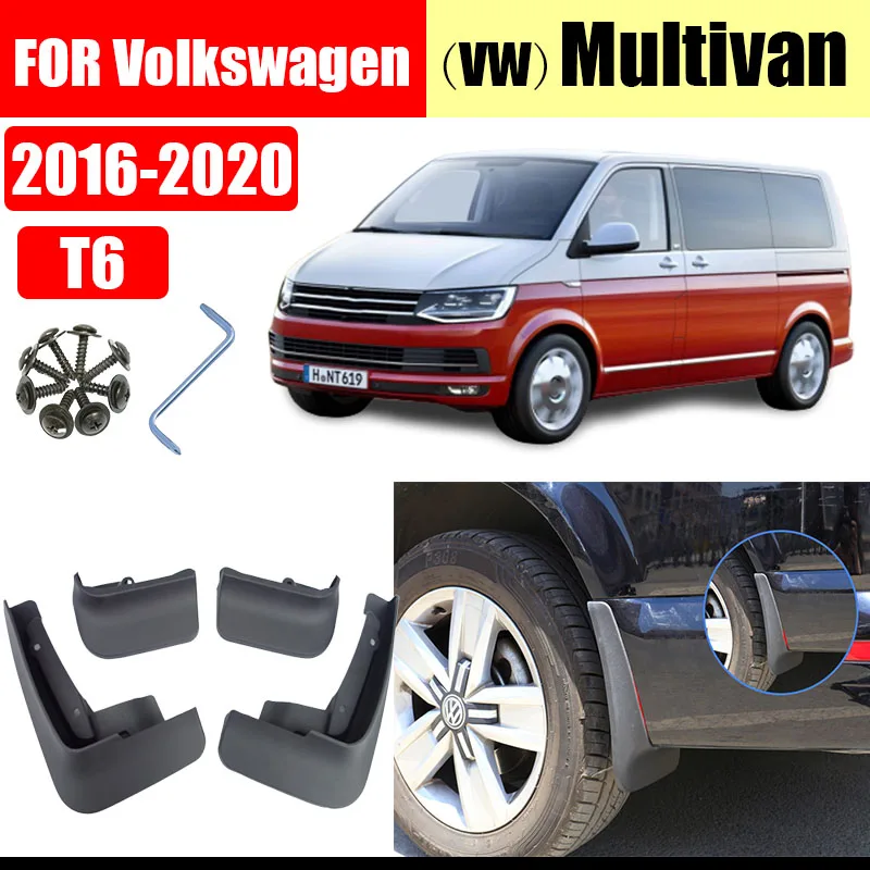 

Брызговики для VW Multivan T6 2016-2020, бритва для мультифургона, брызговики, аксессуары для автомобиля, передняя и задняя части, 4 шт.