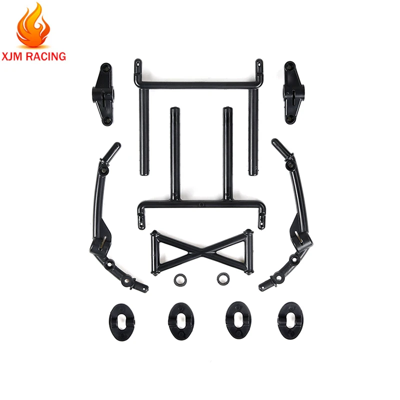 Front and Rear Car Body Mount Support Bracket Set for 1/5 HPI ROFUN BAHA KM ROVAN BAJA  5T 5SC Rc Car Racing Toys Parts