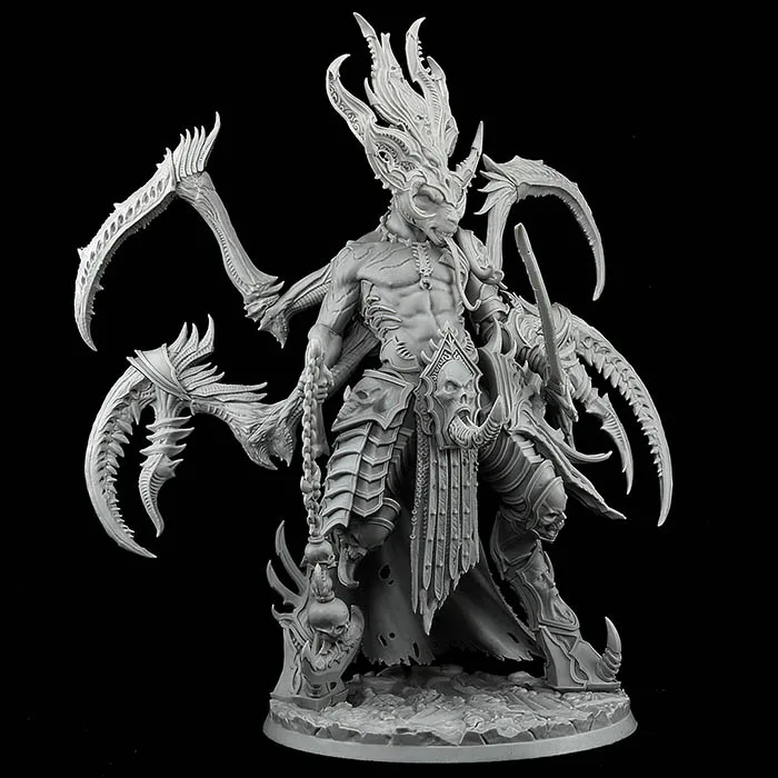 190mm ancient fantasy man warrior (WITH BIG BASE  ) Resin figure Model kits Miniature gk Unassembly Unpainted