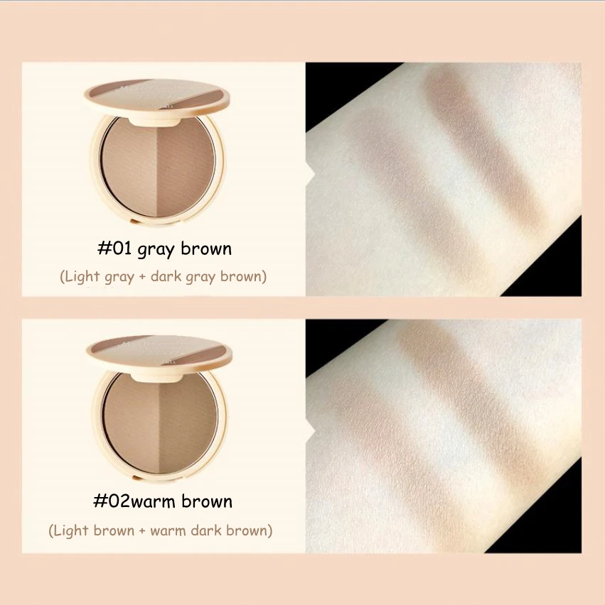 Judydoll Face Makup 2 Color Contour Palette Bronzer Long-lasting 3d V Face Nose Shadow Hairline Power Waterproof Contour