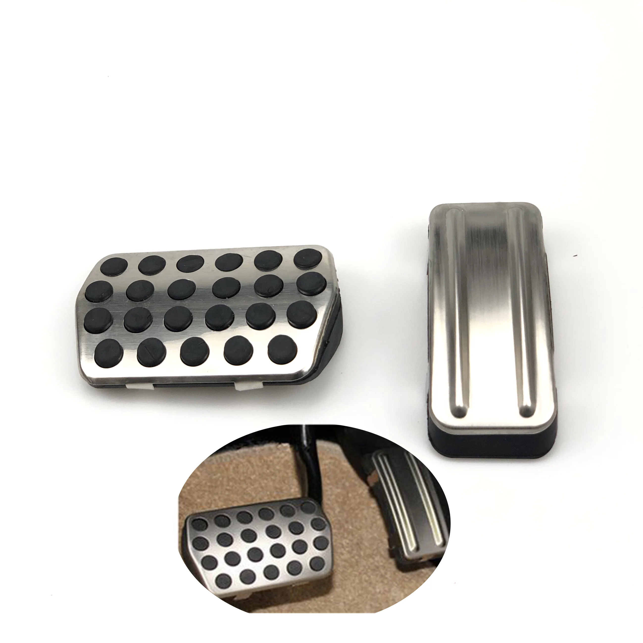 Car Accessories Stainless steel Pedal For Ford Focus KUGA Escape Escort C-Max S-Max Mondeo Fusion MK4 For Mazda3 For LINCOLN MKC