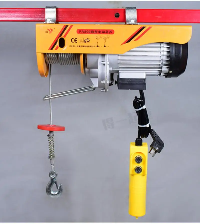 100/200Kg Điện Pa Lăng Xích Kéo Tay Nâng Cáp Tời Nâng Dây Cẩu Điện Xưởng Điện Giàn Móc Treo Bộ Tời Nâng