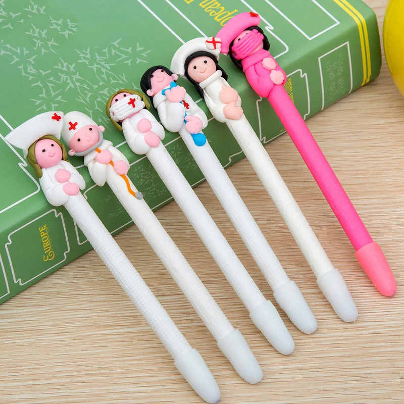 20pcs/lot Cute Medical Ballpoint Pen , Doctor and Nurse series ball pen as Writing Stationery