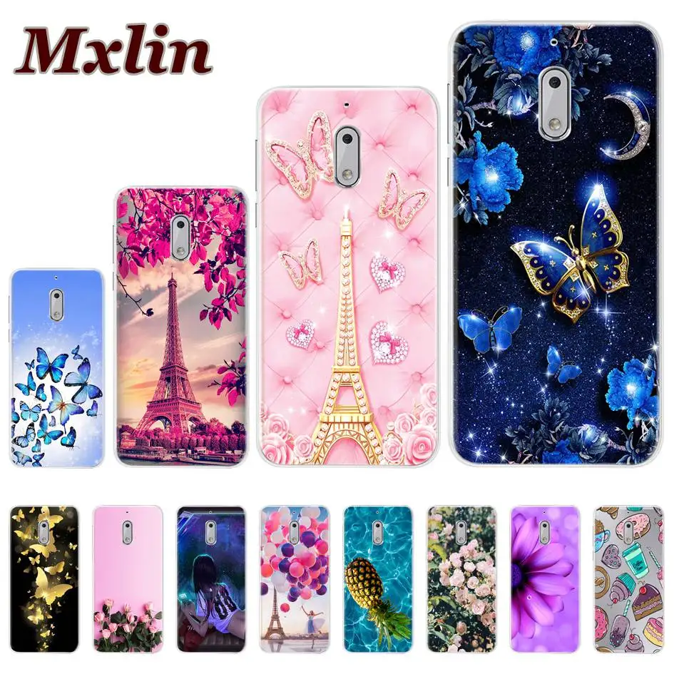 Case For Nokia 6 Shockproof Cover Soft Silicon Matte Patterns Bag Phone Cases For Nokia 6 5 3 2 2017 Back Cover Protective Shell