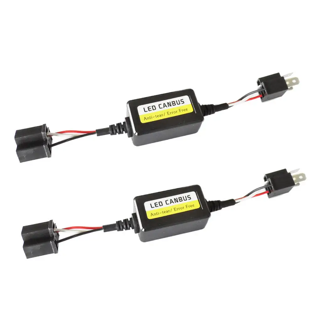 2pcs Car LED Flicker Headlight Decoder Radio Audio Anti-interference Error Canceler Filter for lighting cars New