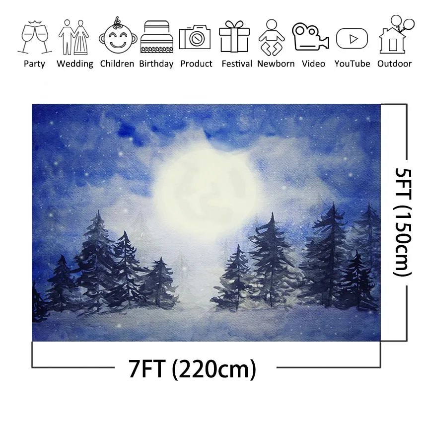 Mocsicka Pine Treeการถ่ายภาพฉากหลังคริสต์มาสป่าเด็กทารกภาพพื้นหลังPhotoshootสำหรับถ่ายภาพPhotocall