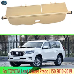 For TOYOTA Land Cruiser Prado J150 2010-2021 Aluminum+Canvas Rear Cargo Cover privacy Trunk Screen Security Shield shade