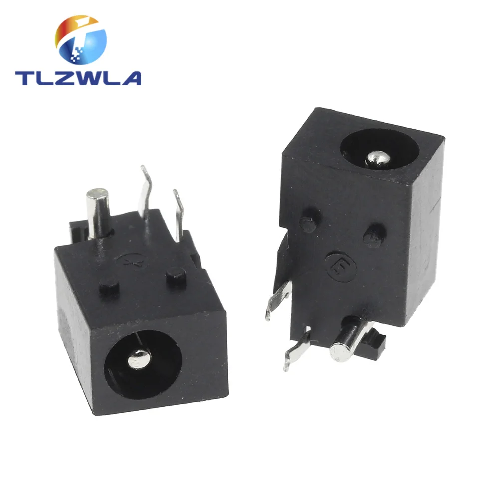 10Pcs DC-023 4.0mm x 1.7mm Black DC Power Jack Socket Connector DC023 4.0*1.7mm 4.0x1.7 1.7mm needle DC Female Jack