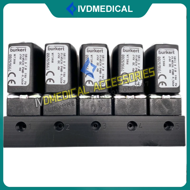 For Dirui Chemistry Analyzer CS-T240 CS-T300 CS300 CS380 CS400B CS600 CS1200 CS1300 Five Valve Assembly Original New