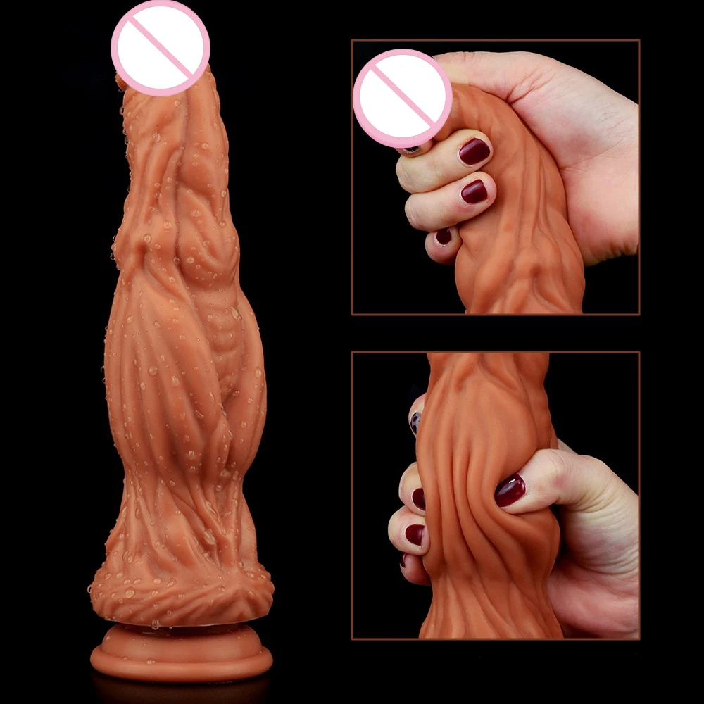 New Fantasy Realistic Dildo Animal  Large Anal Sex Toys Butt Massage For Men Women Big Anal Beads Liquid Silicone Penis Sex Shop