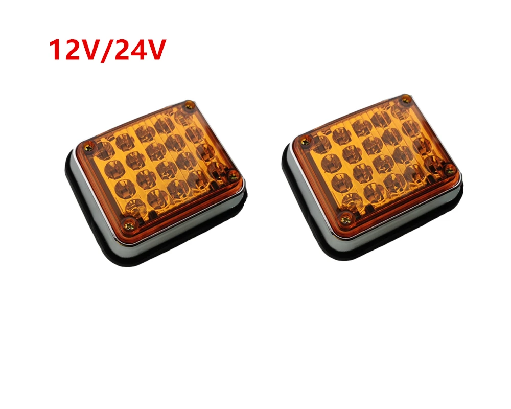 

2x Amber 12v 24v led Blue flashing strobe lights ambulance blue lights pumper fire engines lamps police red blue flash lights