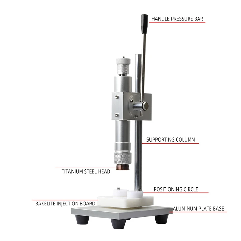 Handleiding Krimpen Machine Parfum Crimper Capper Metalen Kraag Cap Druk Capping Machine Spray Crimper