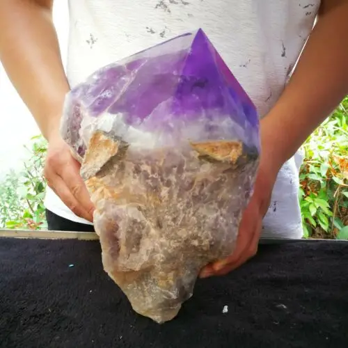 4800-5100g natural quartz crystal amethyst specimen magic wand healing