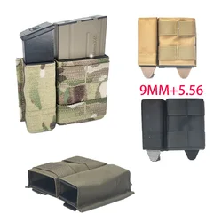 Tactical  5.56 + 9MM Side Double Pouch Molle Mag Ammo Pouch Bags