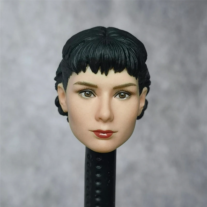 1/6 Scale Female Figure Accessories Audrey Hepburn Head Sculpt For 12