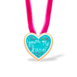 Hanreshe You Are My Hero Necklace Pendant Punk Jewelry Party Women Long Red Rope Chain Charm Choker Necklaces Name Girl Gift