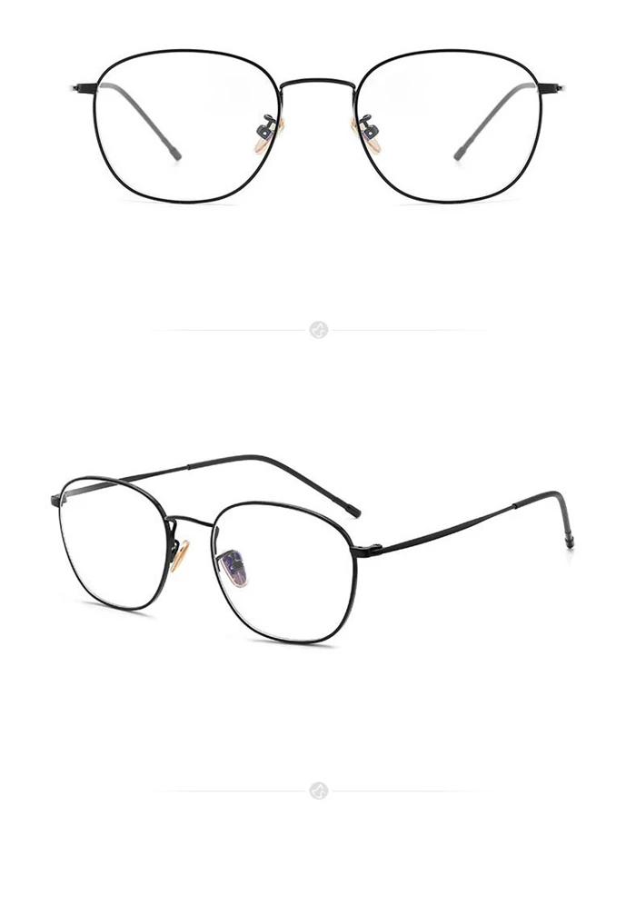 5815 Anti-Blau-Strahlen/Photochrome ovale optische Brille mit verschreibungspflichtigen Kurzsichtigkeit/Hyperopie/Progressive Brillen aus Metall – Detail 7