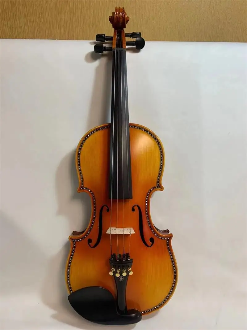 SONG Master Strad style bird's eye maple wood 4/4 violin,inlay shell #14987