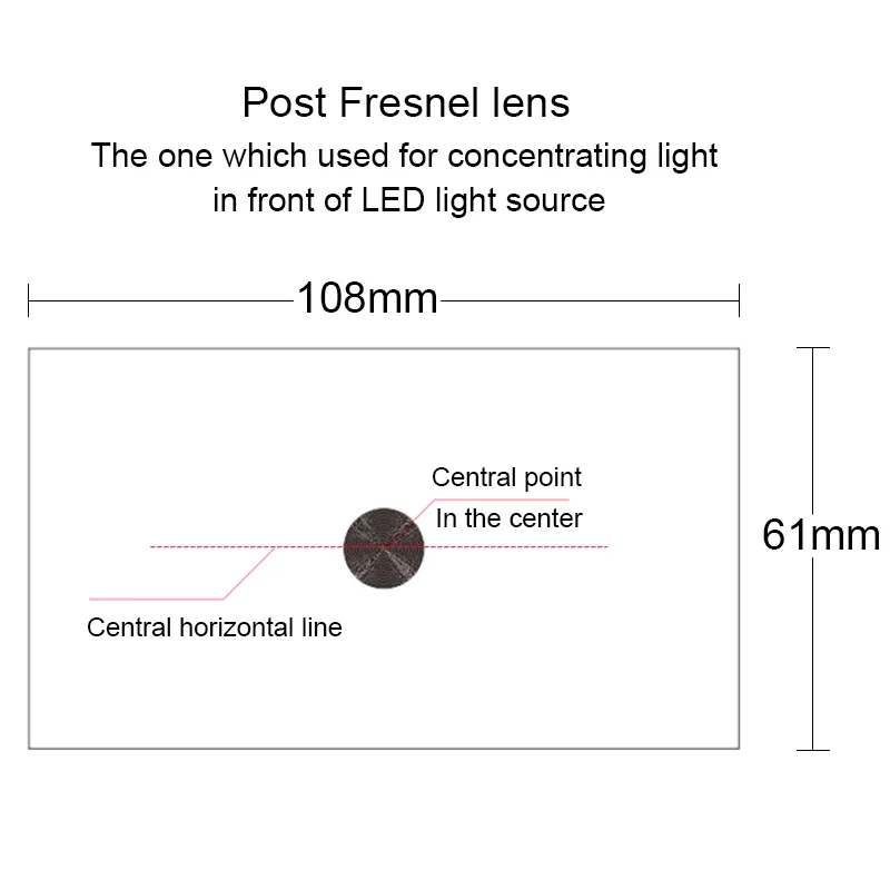 Fresnel lens  for 4.5 inches LCD projector DIY  Light source focusing Image T-correction high definition Customizable