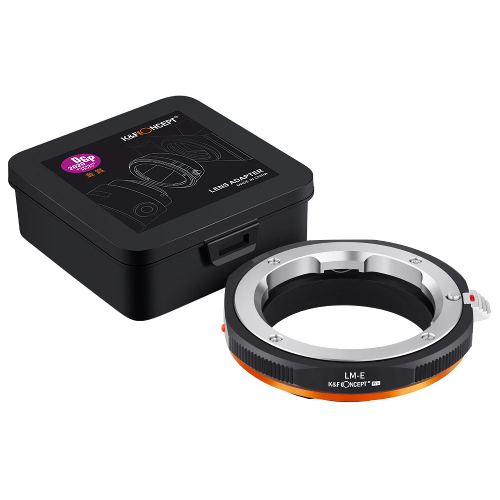 K&F CONCEFT LM-E Leica M L/M Lens to NEX E Mount Camera Adapter Ring for Leica M Lens to Sony NEX E mount Camera Body