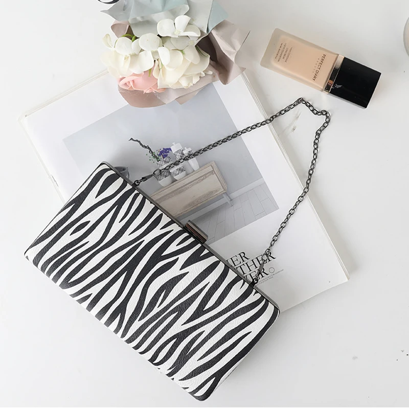 White Zebra Pattern Bag Luxury Designer Hasp Handbags for Women 2026 Crossbody Shoulder Purses Messanger Bags and Phone Wallet