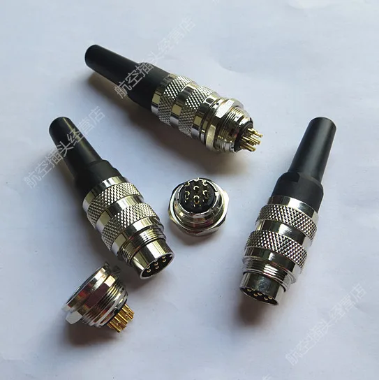 Aviation Plug Connector J09F-12 14 16 19 24 Core IP67 Waterproof