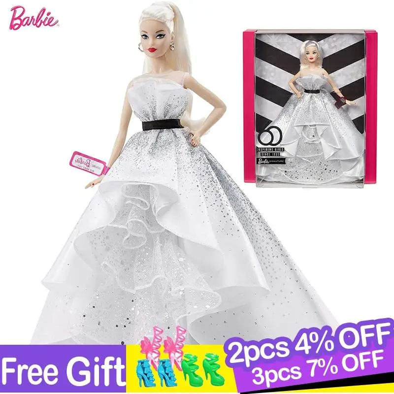 Original Barbie Limited Collection Doll Inspiring Paintress Women Series Doll Fashionista Princess Reborn Toys for Girls Gift