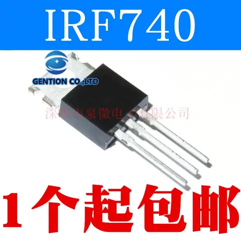 IRF740 IRF740PBF 전계 효과 튜브 10 a/400 v-220 MOS 튜브, 100% 신규 및 원본, 10 개
