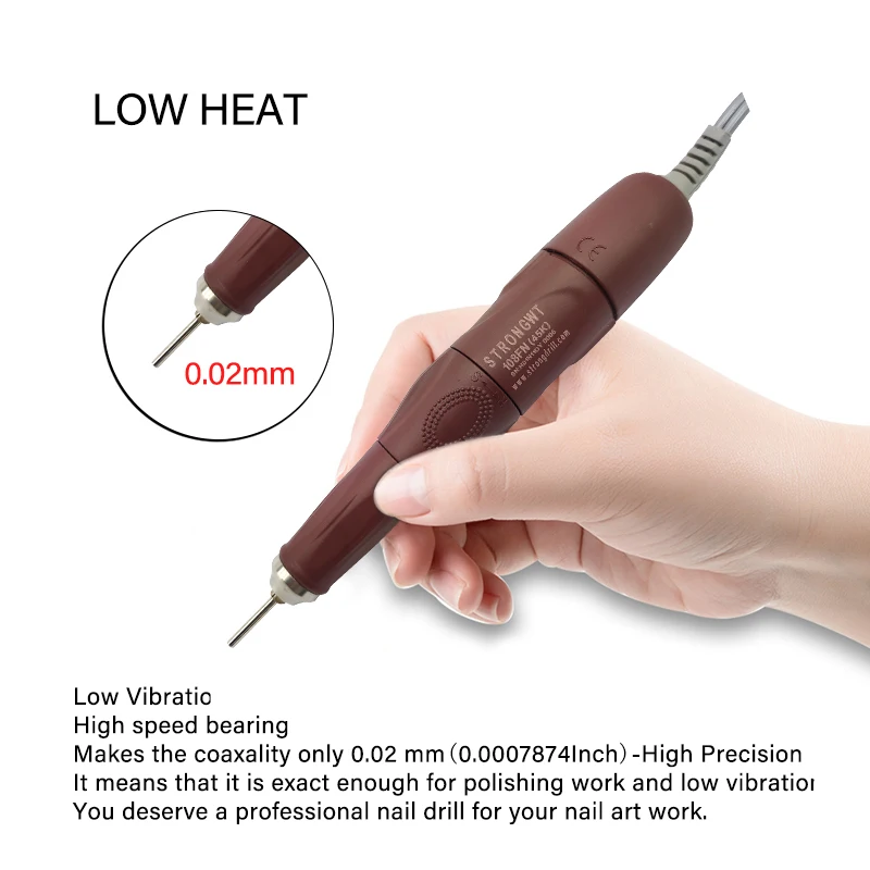 Herramienta de taladro de uñas, mango de esmalte, pieza de mano, cepillo, mango de pluma, mango de micromotor eléctrico para máquina de uñas, herramientas de fabricación de joyas 108FH
