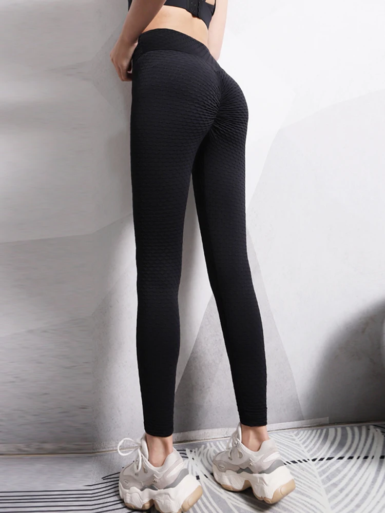 Leggings Sexy pour femmes, vêtements pour filles, bleu, jaune, noir, vert, rouge, pêche, hanche, exercice, Yoga, taille haute, pantalon de sport, Clo