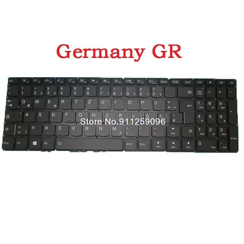 

Keyboard For Lenovo 510-15ISK 510-151IKB V310-15ISK V310-15IKB V310-15IGM V110-15IKB V110-15ISK V110-15IAP Germany GR Backlit