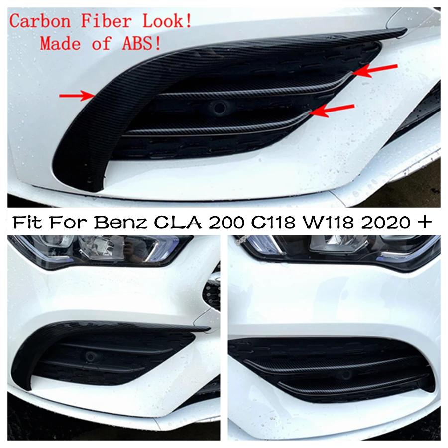 

Fog Lamps Eyelid Eyebrow / Front Bumper Air Intake Inlet Decor Cover Trim Fit For Mercedes-Benz CLA 200 C118 W118 2020 - 2022