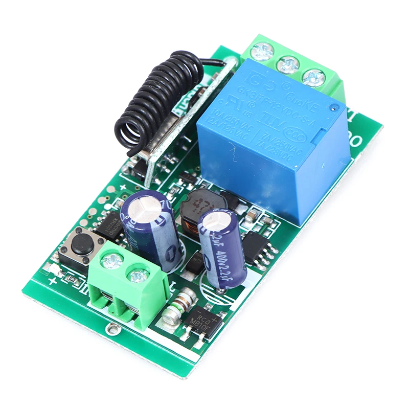 2pcs/set 433MHz AC 110V 220V 1CH Wireless Remote Control Switch Module Receiver RF