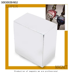 N52 1pcs Block Magnet 50 x 50 x 30 mm Super Strong Rare Earth magnets Neodymium Magnet 50*50*30                              mm