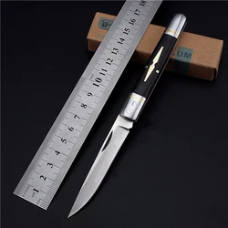 Small Folding Knife Pocket Knife Large Stiletto Tactical Hunting Knife wood Handle Outdoor DEC Tools