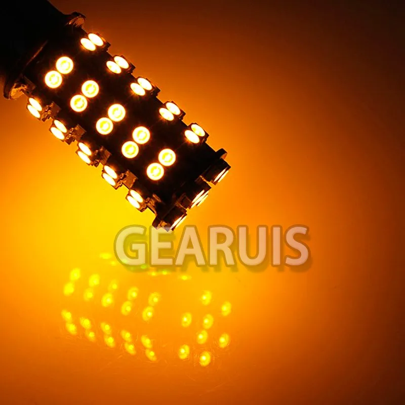 10X 1156 BA15S P21W BAU15S 1157 BAY15D 68 SMD 1210 LED 68 SMD 3528 سيارة بدوره أضواء الإشارة مصابيح فرامل السيارات أحمر أصفر أبيض 12 فولت