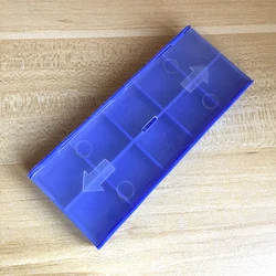 50 boxes Blue Empty Plastic rectangle Boxes for Carbide Inserts